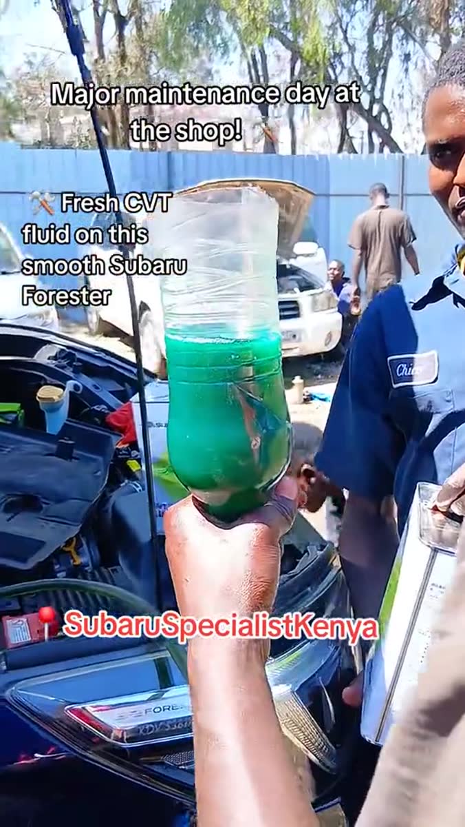 CVT fluid service: Drain