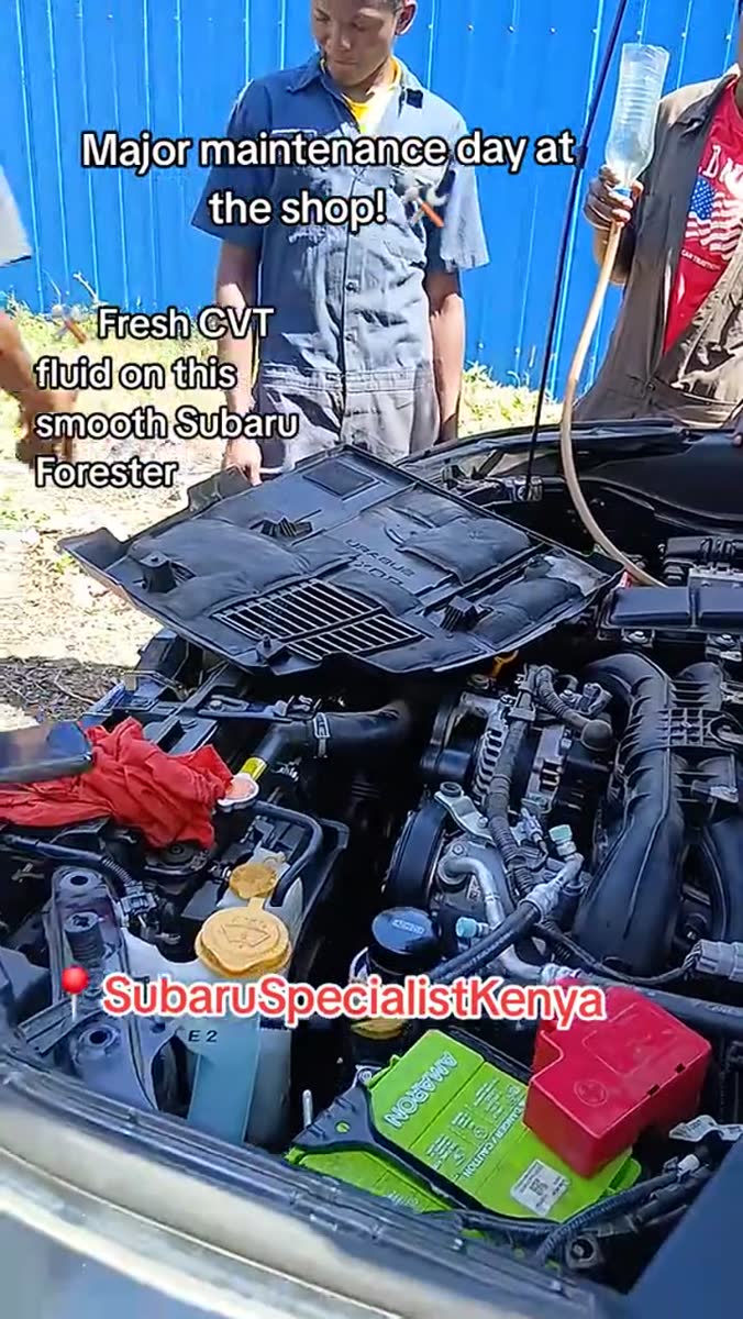 CVT fluid service: Refill